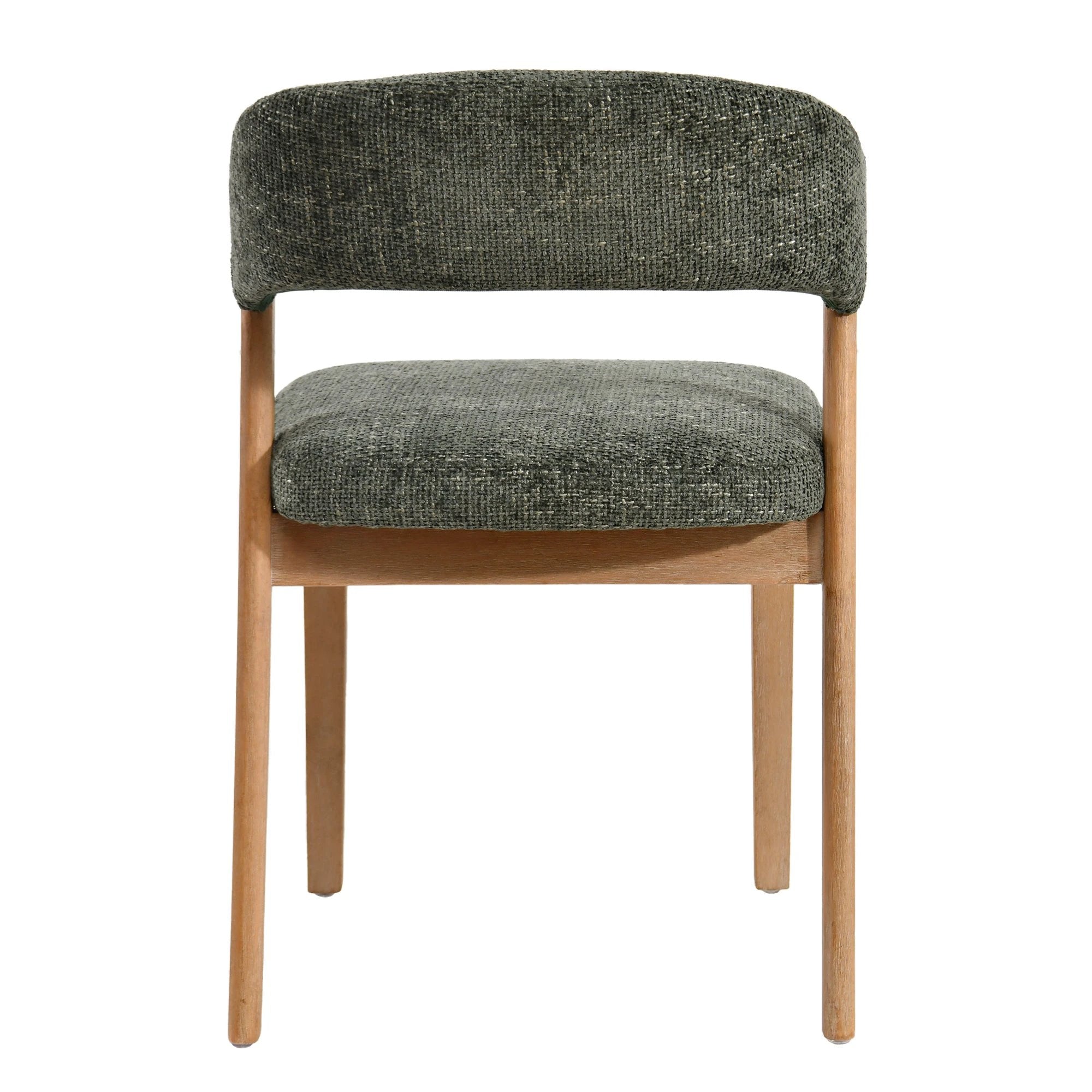 Eetkamerstoel Kael Olijfgroen Rubberhout (set van 2) by PTMD