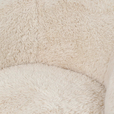 Fauteuil Aphrodite beige met bont by PTMD