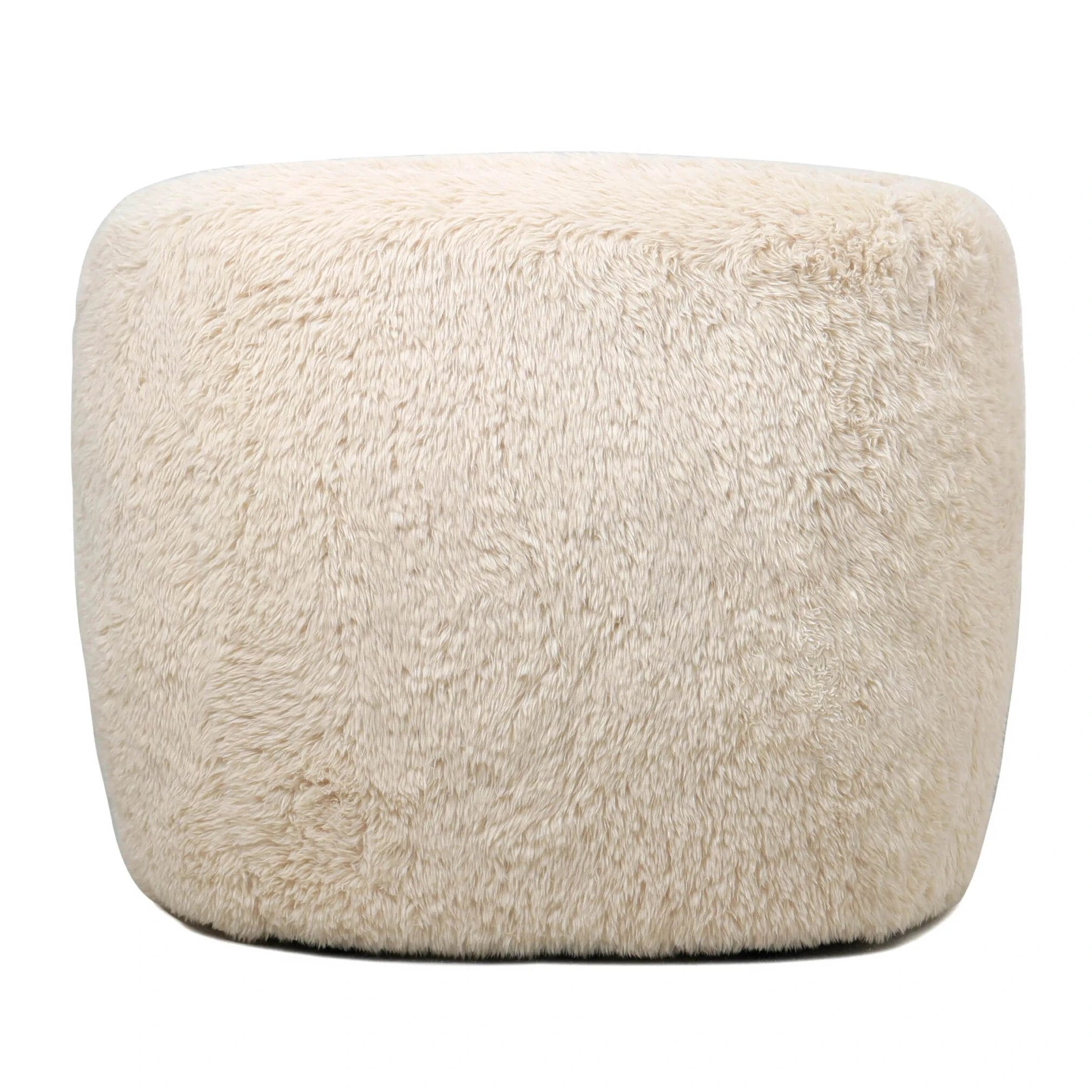 Fauteuil Aphrodite beige met bont by PTMD