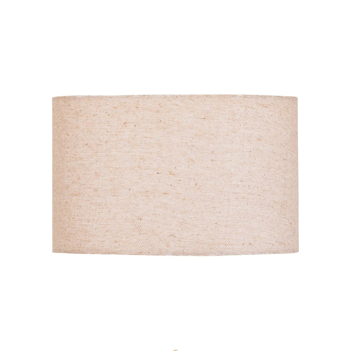 Devi natuurlijke linnen wandlamp van PTMD, afgeronde rechthoekige vorm, lage muurbeugel, geschikt voor modern interieur.