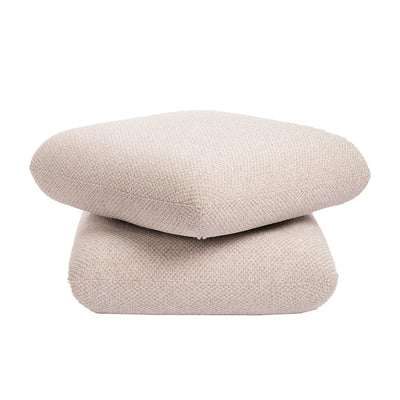 Draaibare Aro Poef Crème Opulence van PTMD met zachte bekleding en elegante afwerking, geschikt voor woonkamer of zithoek.