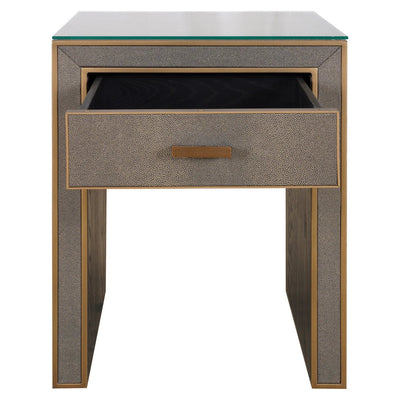 Nachtkastje Bloomville 1 Lade incl. glas (Bruin) by Richmond Interiors