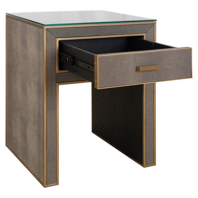 Nachtkastje Bloomville 1 Lade incl. glas (Bruin) by Richmond Interiors