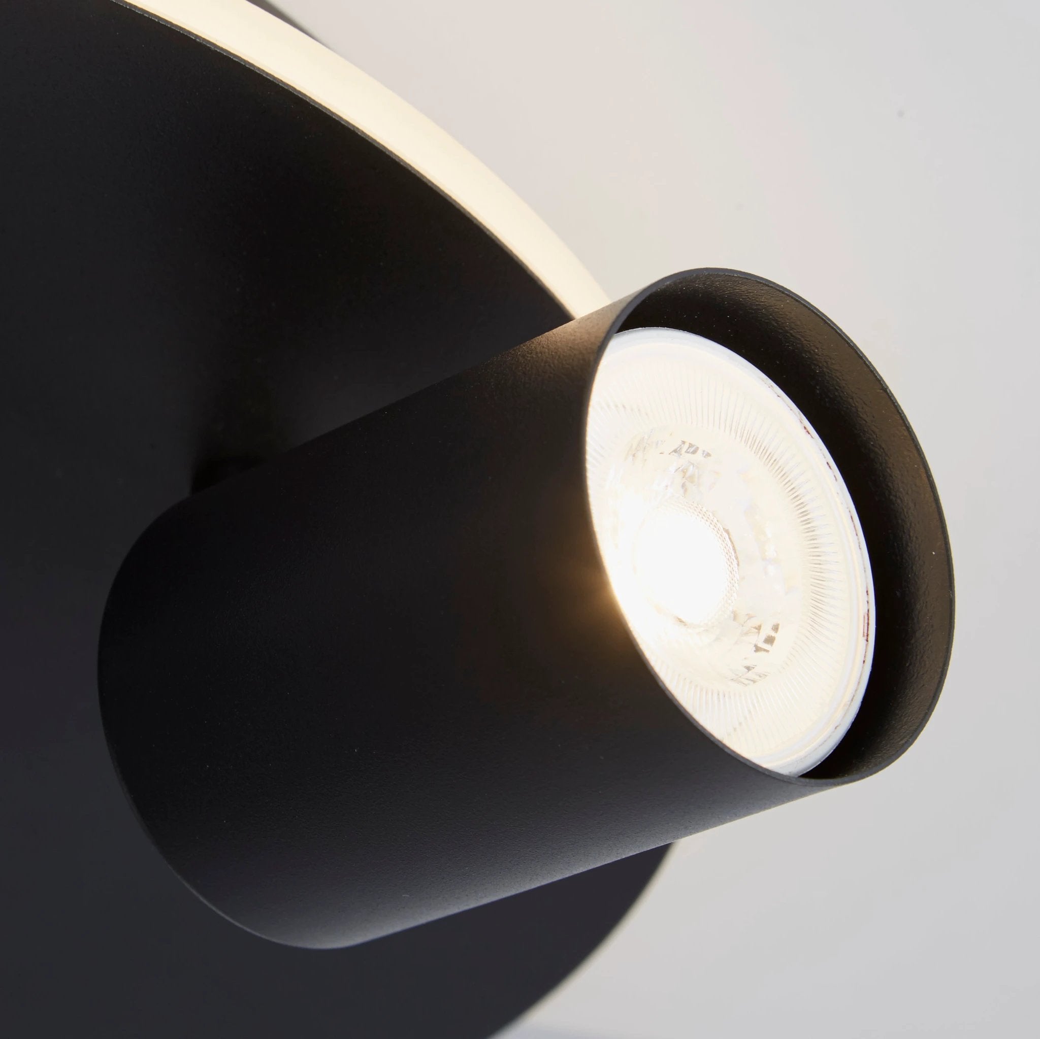 Plafondlamp San Diego 3Lt, Matt Black Metal by Searchlight