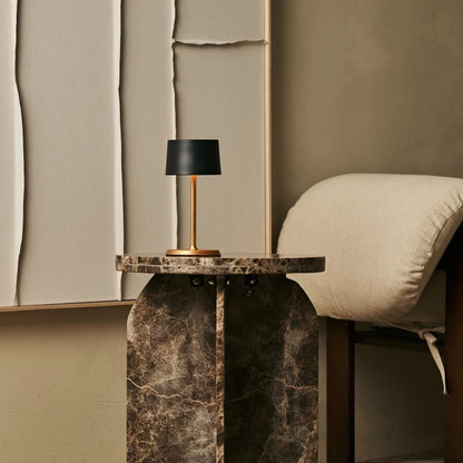 Tafellamp oplaadbaar David Zwart & Goud 2 op 1 met verstelbare hoogte