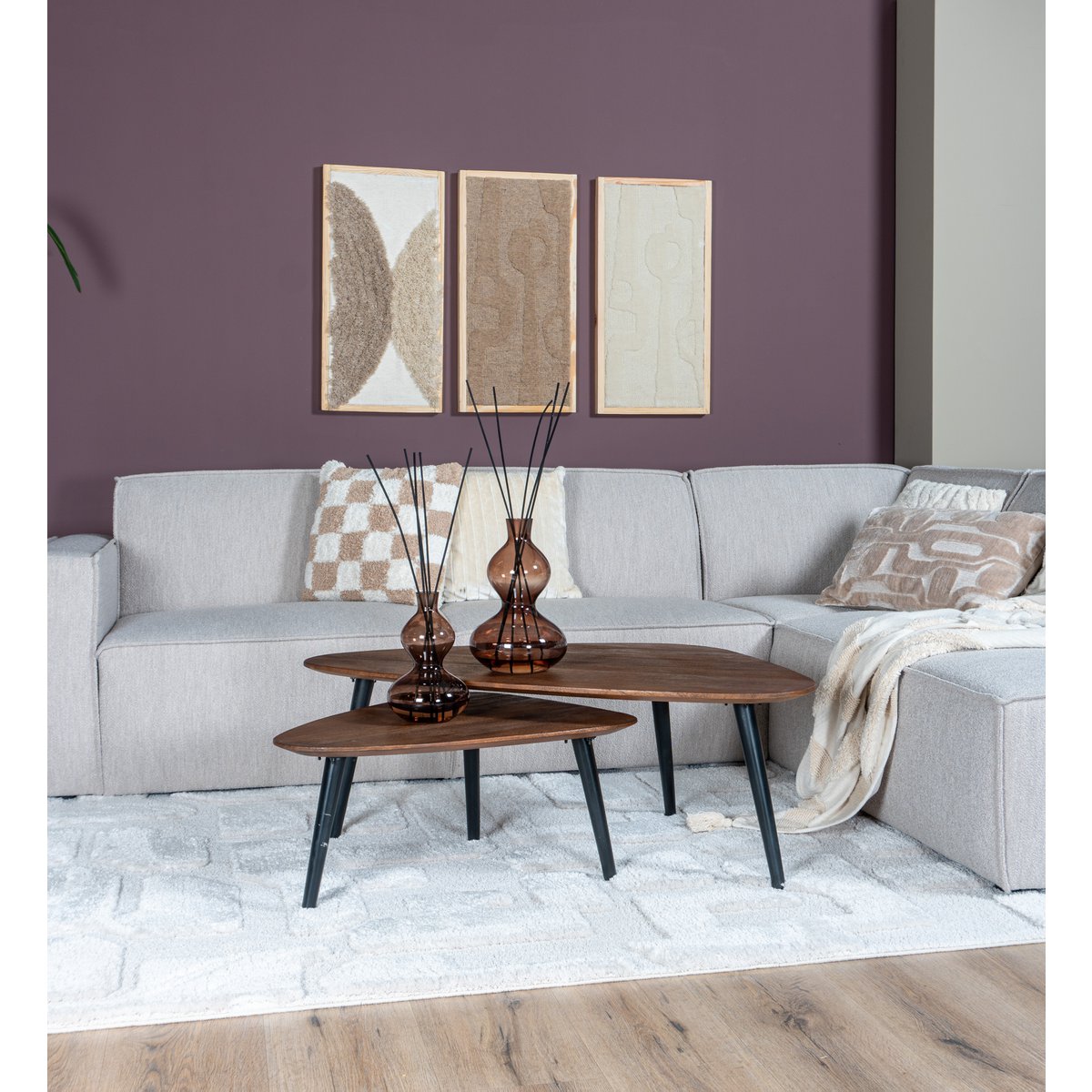 Vloerkleed Liana Creme 200 x 290 cm