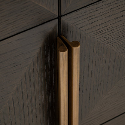 Dressoir Claremont bruin 4 deuren 2 planken