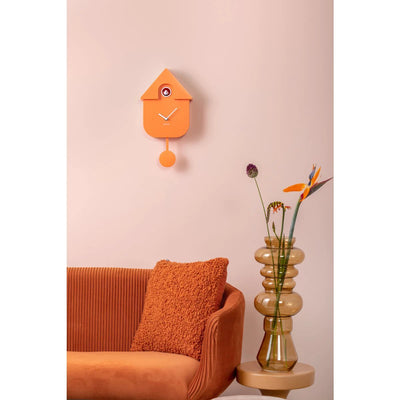 Wandklok Moderne Koekoek Oranje by Karlsson