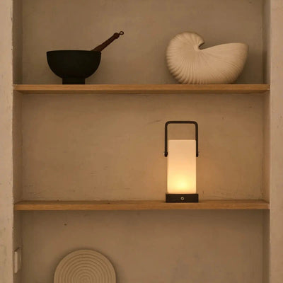 Tafellamp oplaadbaar Harper Donkerbruin Hout by Tavellio - Amsterdam