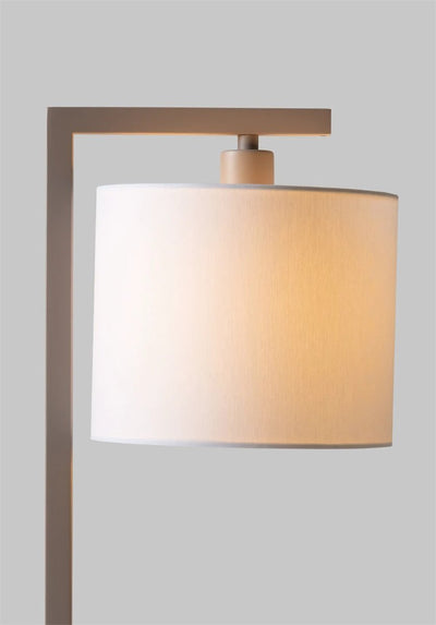 Tafellamp Boston zand met witte kap Ø18 x 15cm by it's about RoMi