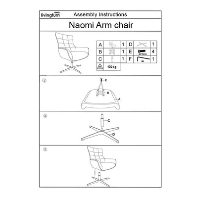 Fauteuil Naomi Parel by Livingfurn
