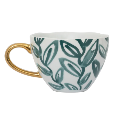 Good Morning kopje Cappuccino/Tea Leaves, Aqua by Urban Nature Culture