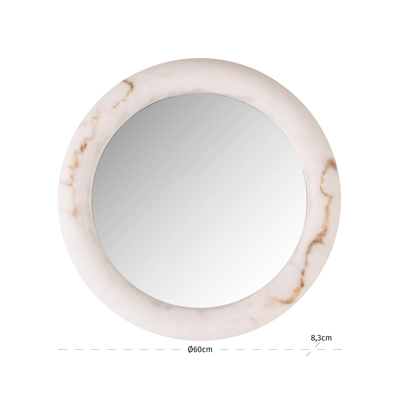 Wandlamp Oravelle wit Ø60