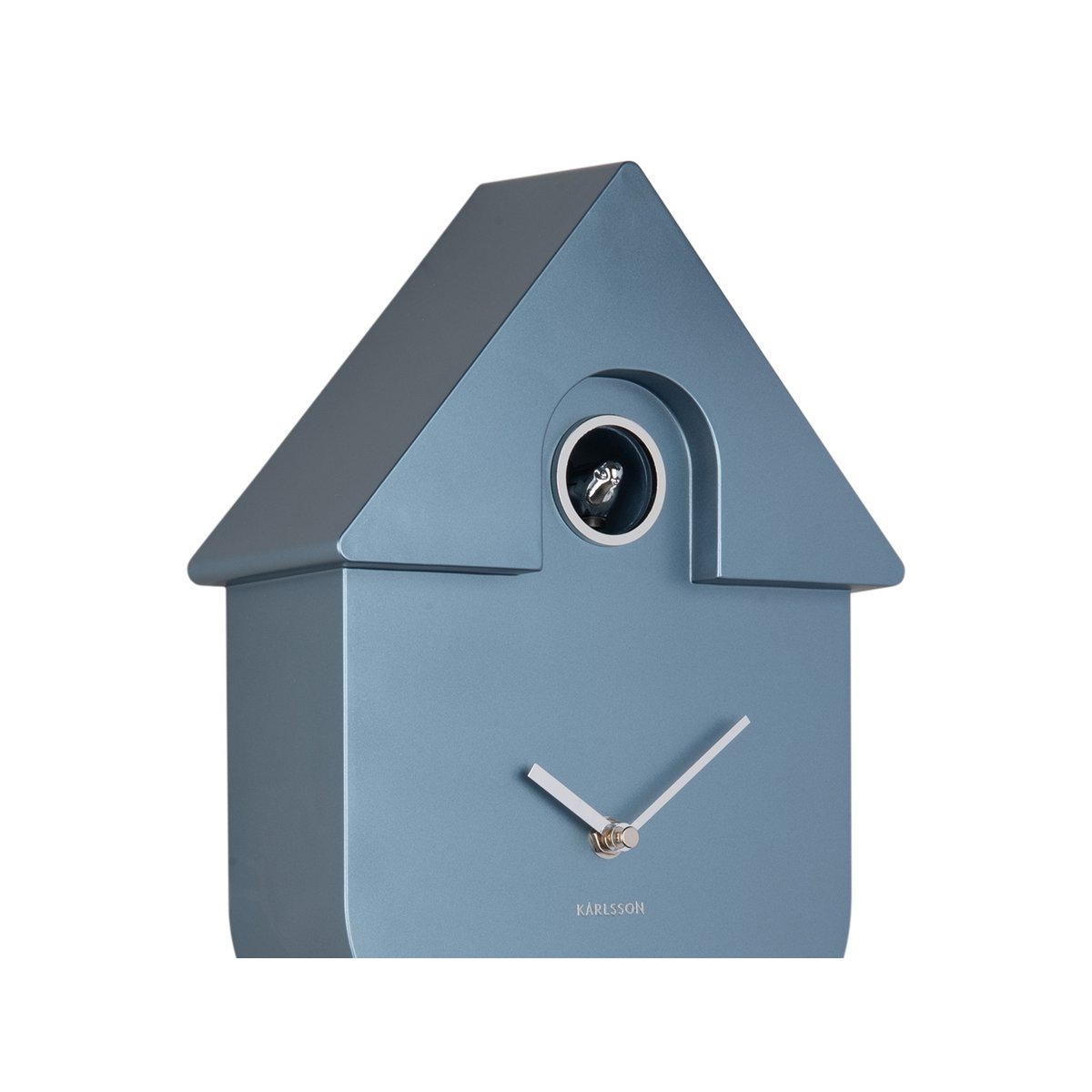 Wandklok Moderne Koekoek Metallic Blauw by Karlsson