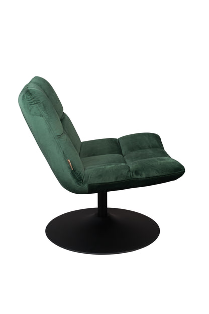 Lounge Chair Bar Velvet Green