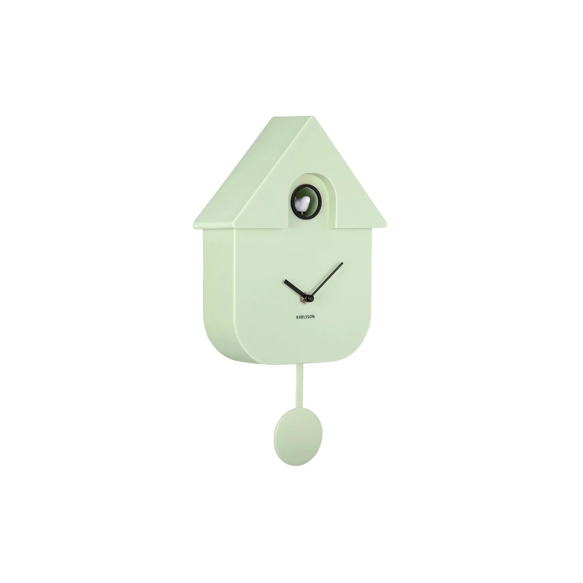 Wandklok Moderne Koekoek Groen by Karlsson