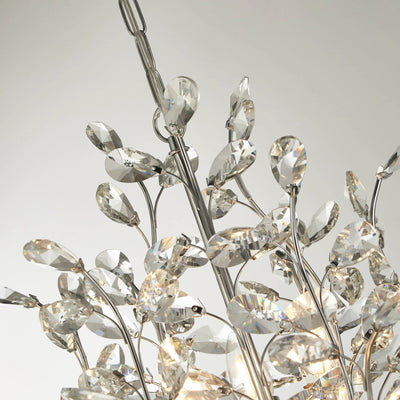 Kroonluchter Bouquet 11Lt Chrome Metal & Crystal by Searchlight