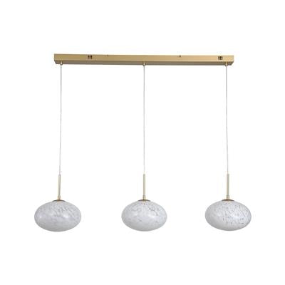 Hanglamp Confetti LED, Gold Metal and Confetti Glass