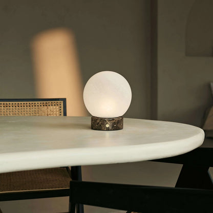 Tafellamp oplaadbaar Heem Brown/Emperador Dark