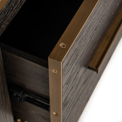 Wandkast Carter bruin smal 2 laden