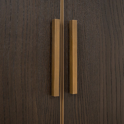 Wandkast Carter bruin groot 4-deurs