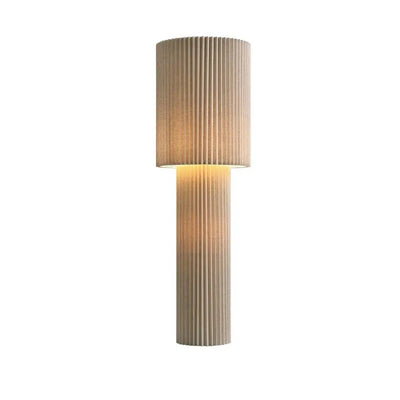 Vloerlamp Renate – Statement vloerlamp met geplisseerde linnen stof | 110cm by ETH