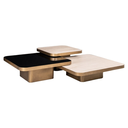 Salontafel Cumulus beige (Set van 3)
