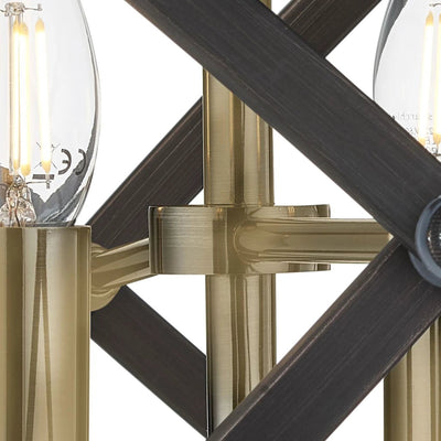 Hanglamp Hoopla 4Lt - Bronze Metal by Searchlight