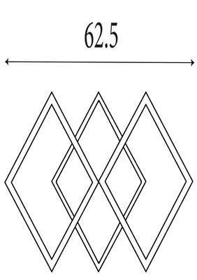 Plafondlamp Fence LED, Gold by Searchlight