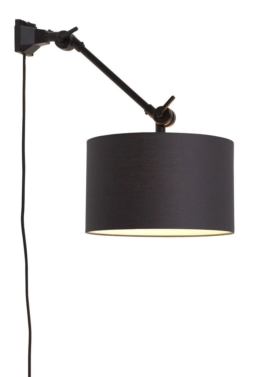 Wandlamp Amsterdam - Zwart/Zwart - 65x32x45cm by it's about RoMi