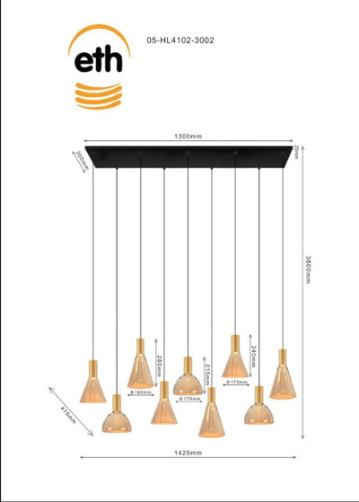 Hanglamp Lisa 9TL by ETH