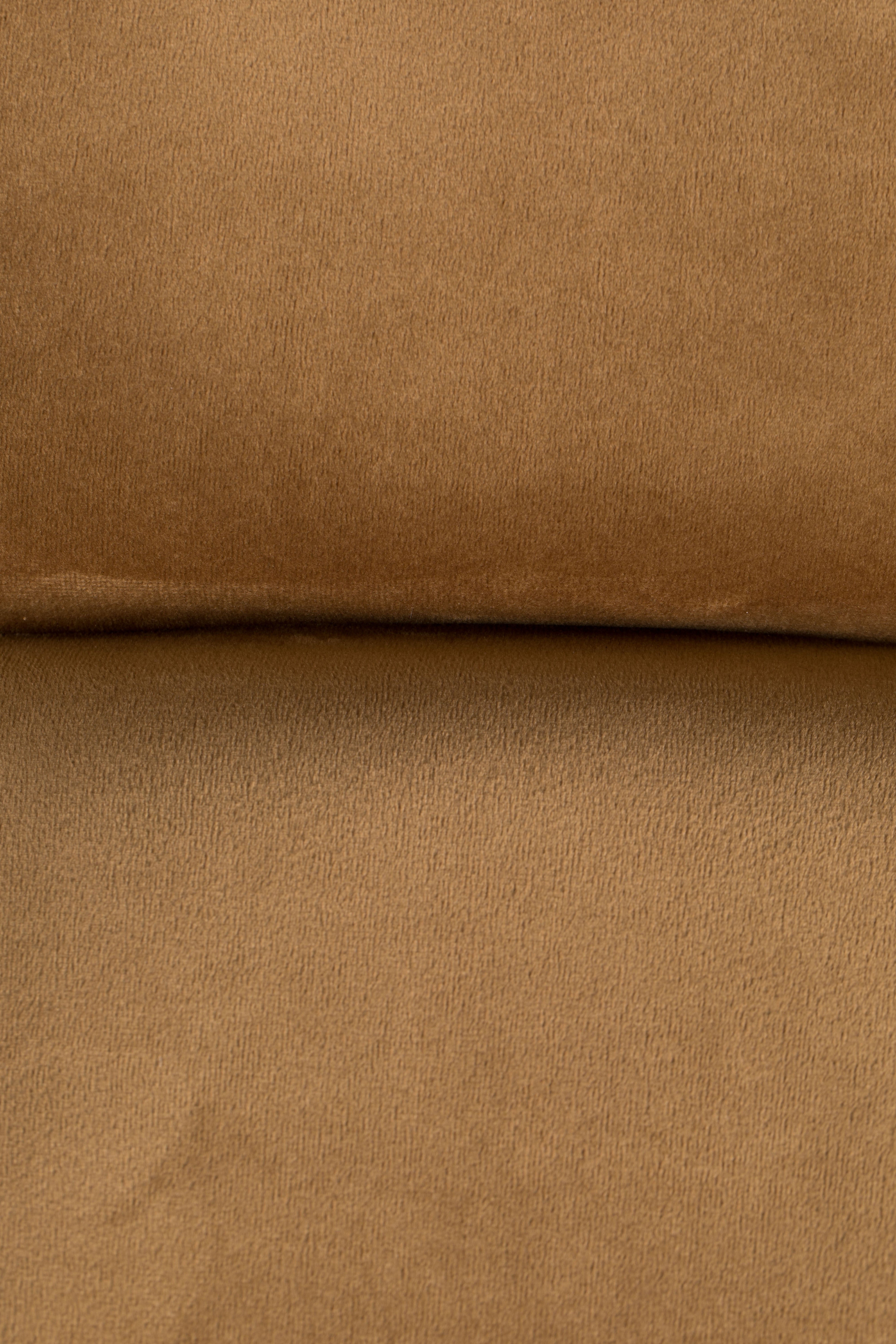 Hocker Bar Velvet Golden Brown