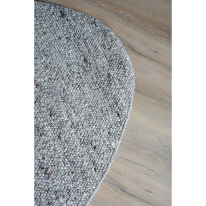 Vloerkleed Stone Licht Grijs - Kiezelvormig 160 x 230 cm