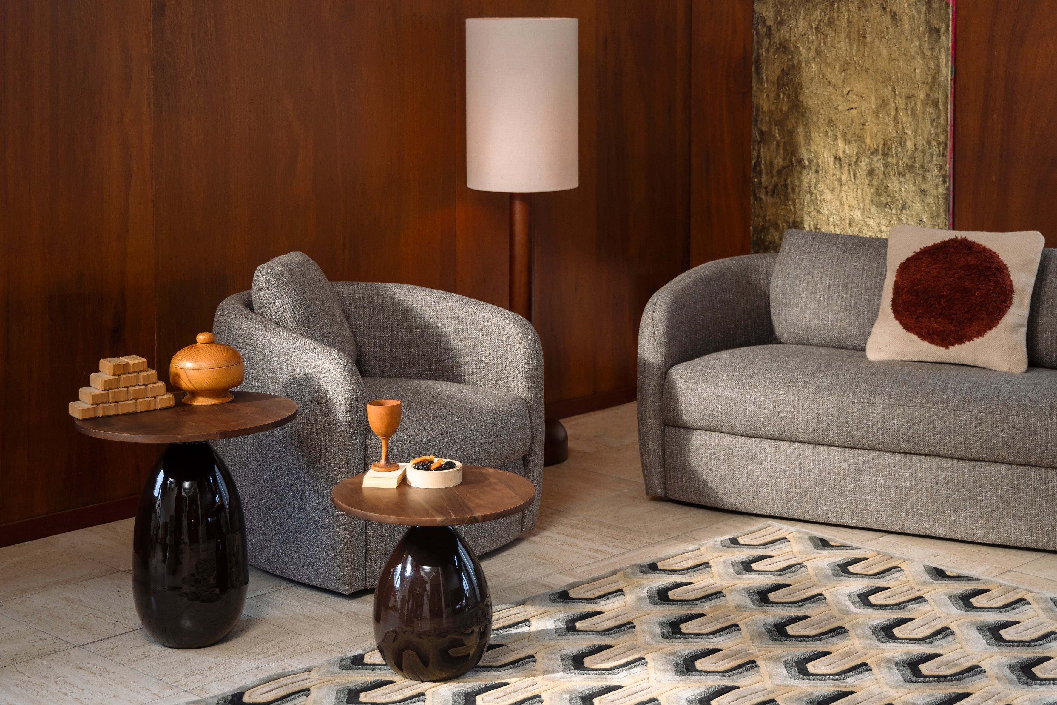 Lounge Chair Boho Stone