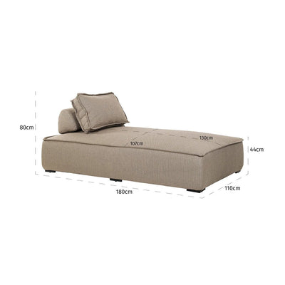 Buitendagbed Jondal taupe by Richmond Interiors