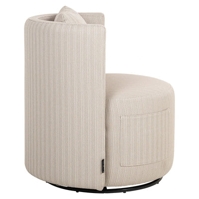 Eetkamerstoel Marlin beige voor buiten, draaibaar by Richmond Interiors