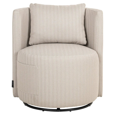 Eetkamerstoel Marlin beige voor buiten, draaibaar by Richmond Interiors