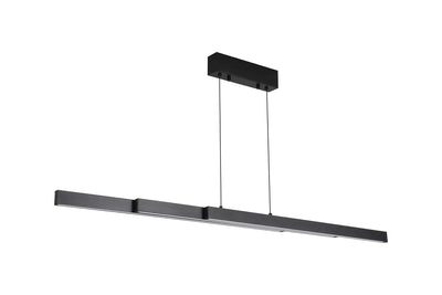 Hanglamp Linear 3-lichts - Black and Frosted by Searchlight