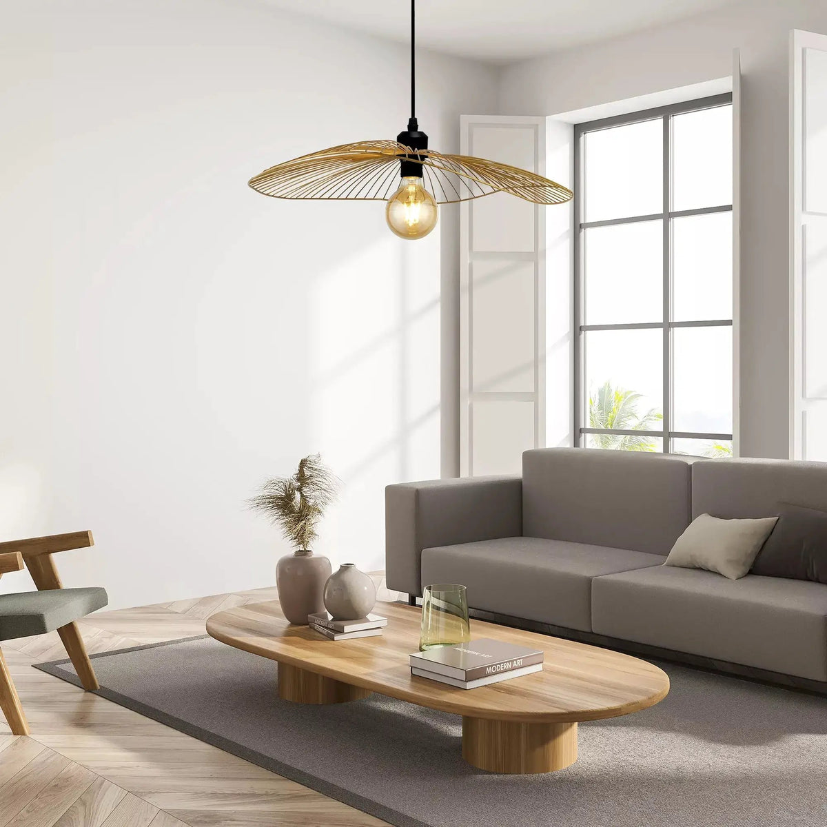 Hanglamp Wave 0-lichts - Black by Searchlight