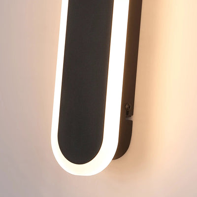 Wandlamp Bordo - Sand Black and Frosted Acrylic by Searchlight