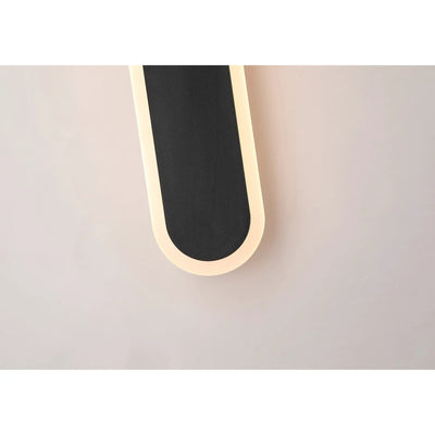 Wandlamp Bordo - Sand Black and Frosted Acrylic by Searchlight