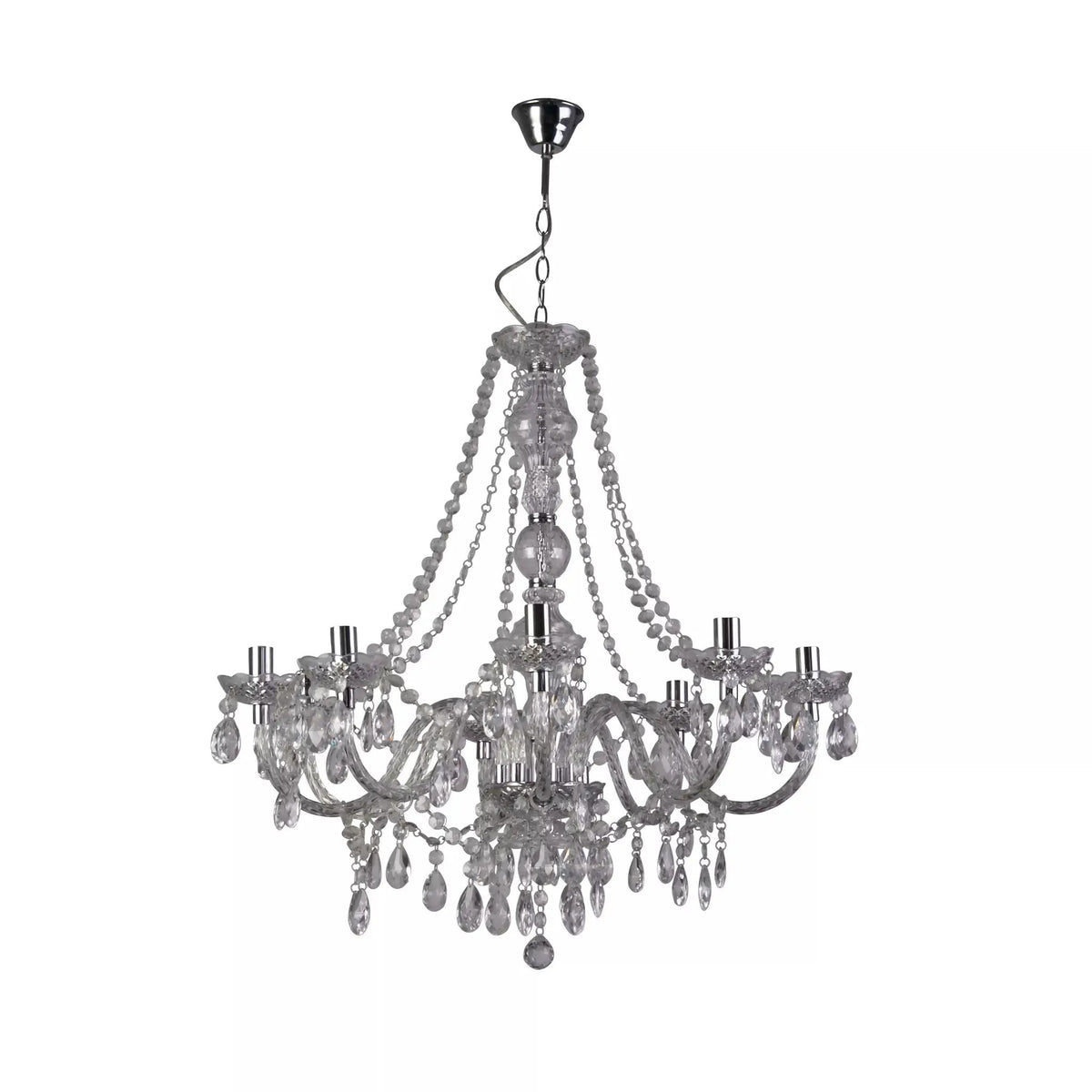 Hanglamp Marie Therese 8-lichts - Clear by Searchlight