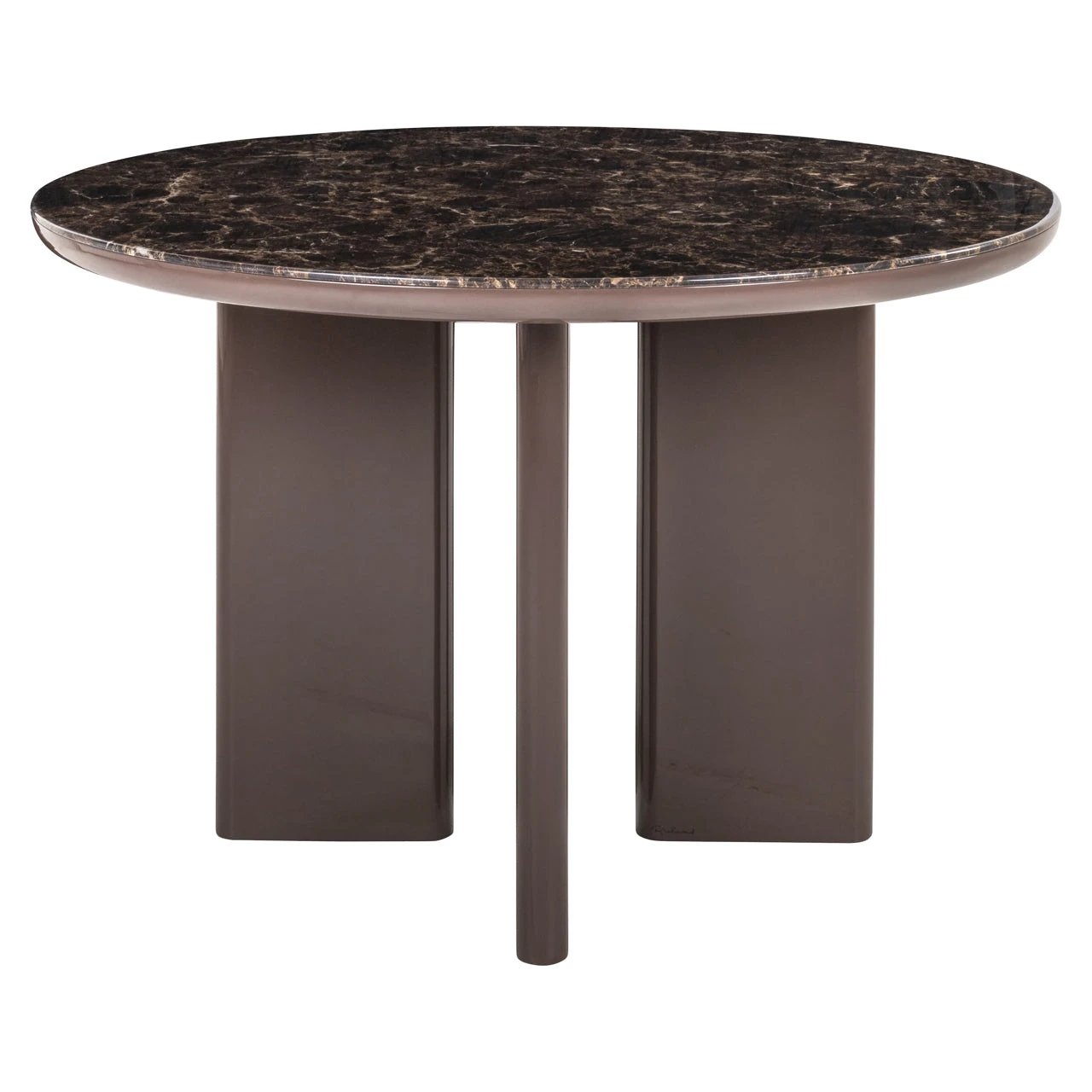 Eettafel Almundi chocoladebruin Ø 120 by Richmond Interiors