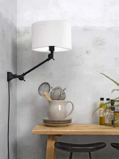 Wandlamp Amsterdam - Wit/Zwart - 65x32x45cm by it's about RoMi