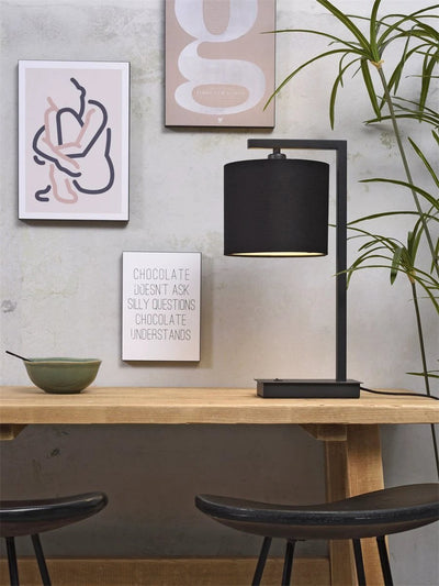 Tafellamp Boston - Zwart/Zwart - 18x18x44cm by it's about RoMi