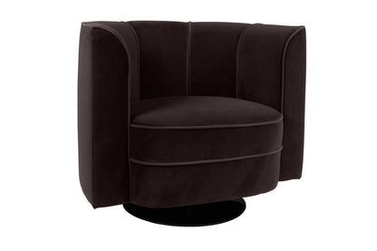 Lounge Chair Flower Black