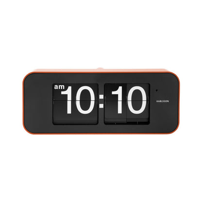 Wandklok Wide Flip Oranje