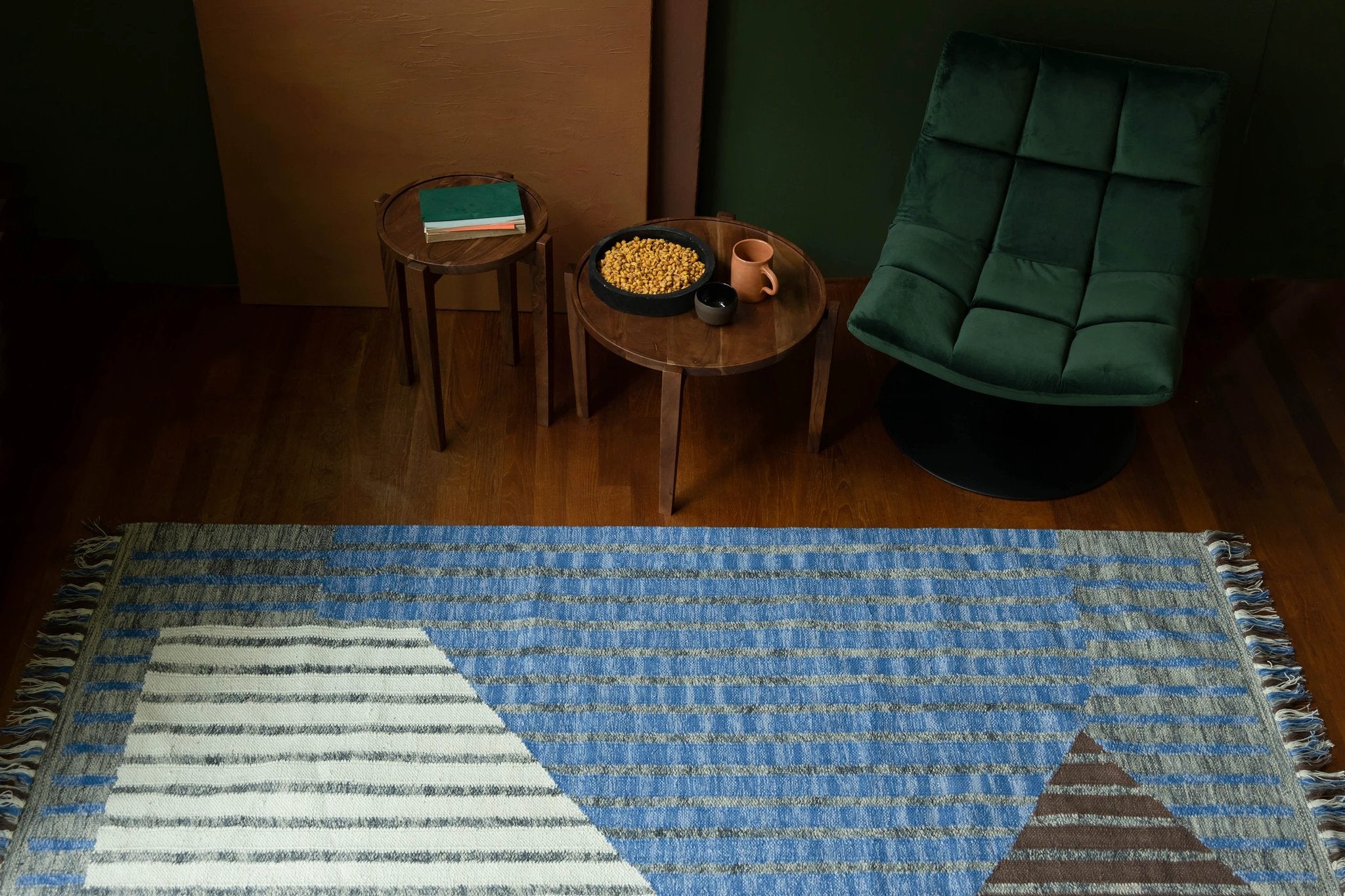 Vloerkleed Hampton 160x230 Blue by Dutchbone