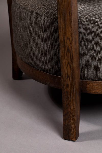Fauteuil Duran Grey Fr by Dutchbone
