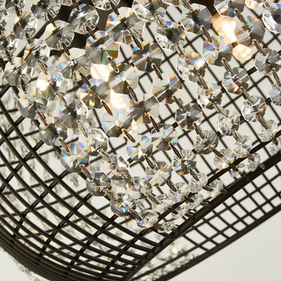Hanglamp Cage 4-lichts - Matt black by Searchlight